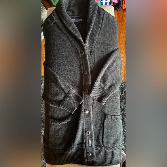 Ralph Lauren Polo Shawl Cardigan Sweater - Picture 2 of 4